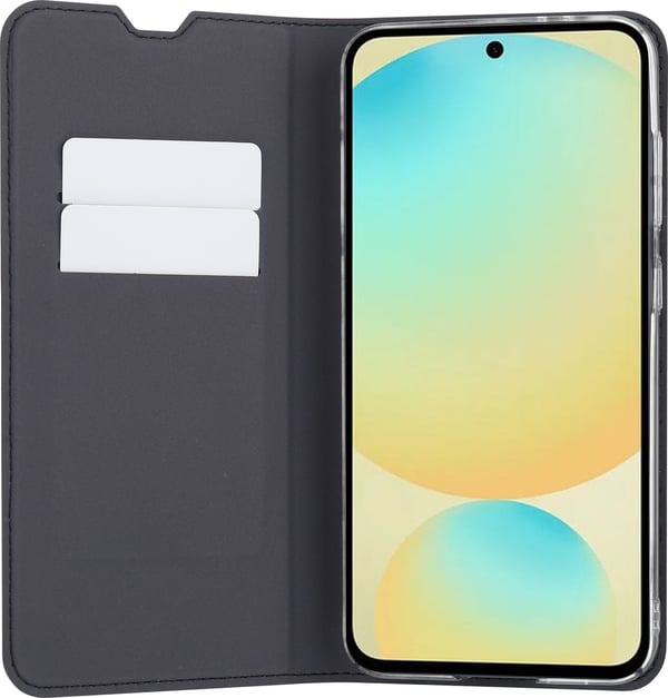 FoneKit BookCase -skyddsfodral, Samsung Galaxy S24 FE, svart
