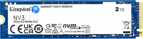 Kingston NV3 PCIe 4.0 NVMe 2 Tt M.2 SSD harddisk