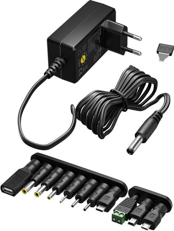 Goobay universalkraftadapter, 3-12 V, 7.2 W, 0.6 A