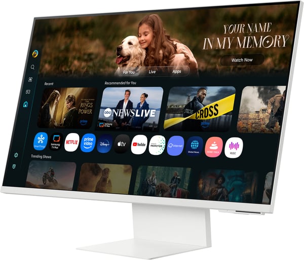 Samsung Smart Monitor M8 (M80F) 32" 4K-skärm, vit