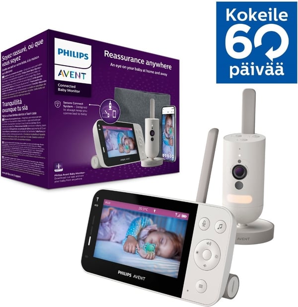 Philips Avent SCD953/26 Uppkopplad videobabyvakt