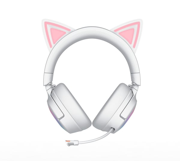 Razer Kraken Kitty V3 Pro spelhörlurar, vit