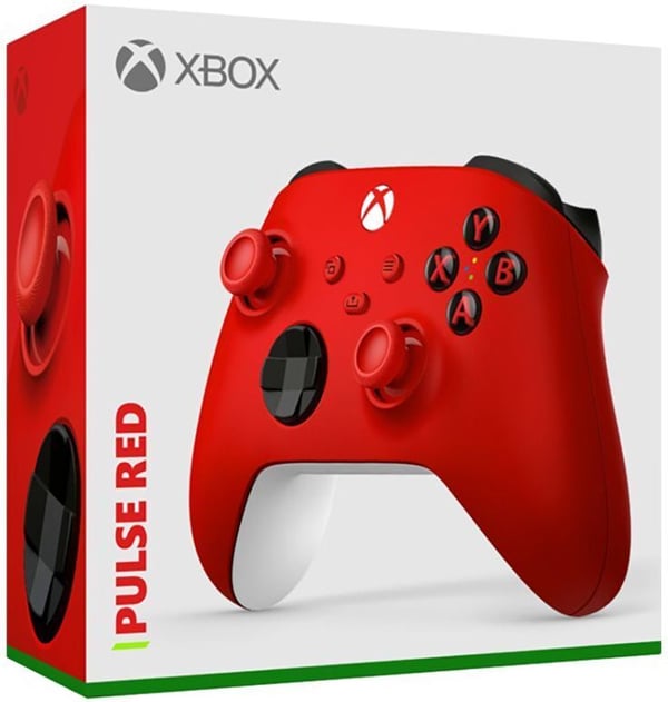 Microsoft Xbox trådlös kontroller, röd, Xbox / PC