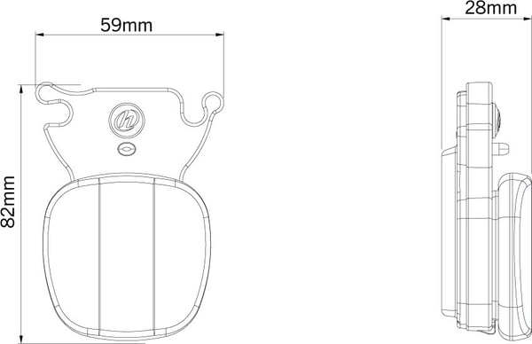 Herrmans H Rail Battery baglygte