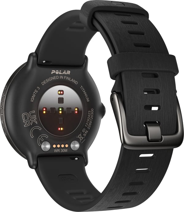 Polar Ignite 3 Titanium sportsur, sort