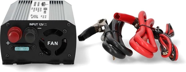 Nedis PIM60012FGY inverter, 12 V, 600 W, modifierad sinusvåg