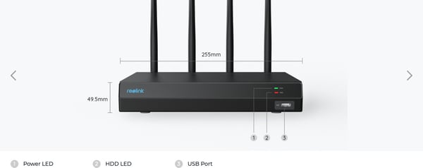 Reolink RLN12W WiFi 6 -NVR-inspelare