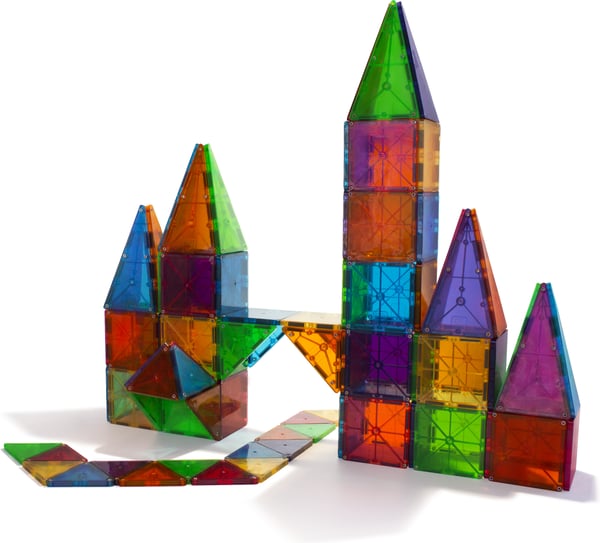 MAGNA-TILES Klara Färger - magnetbyggsats, 100 delar