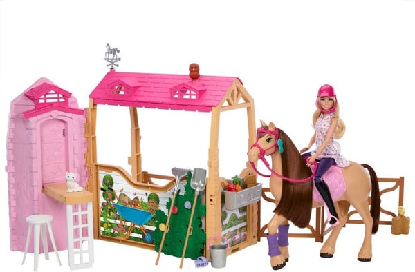 Barbie Ultimate Stable - Ridskola, docka och pony - leksakssats
