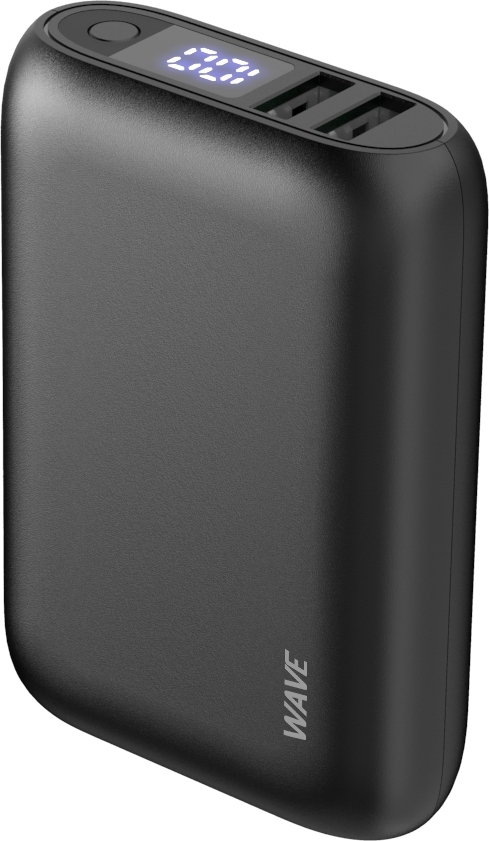 Wave Pocketpower - netadapter, 10 000 mAh, sort