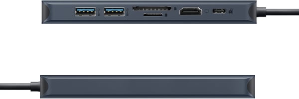 HyperDrive Next 7-port USB-C-hub, midnattblå