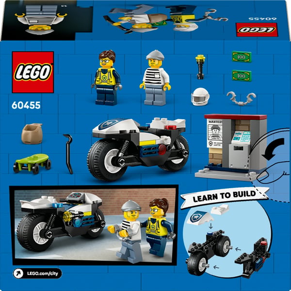 LEGO City 60455 Polisjaktsmotorcykel