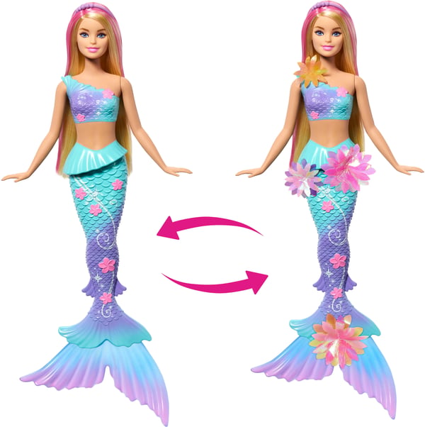 Barbie Blommande Sjöjungfru mode-docka, lila