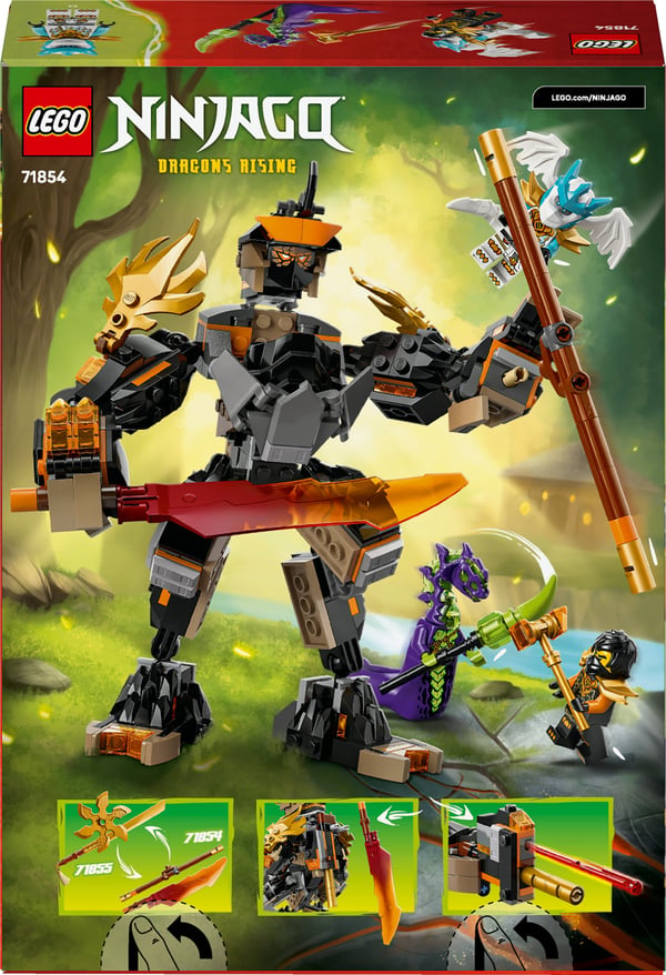 LEGO Ninjago 71854 Coles uppdragsrobot och Drake-Zane