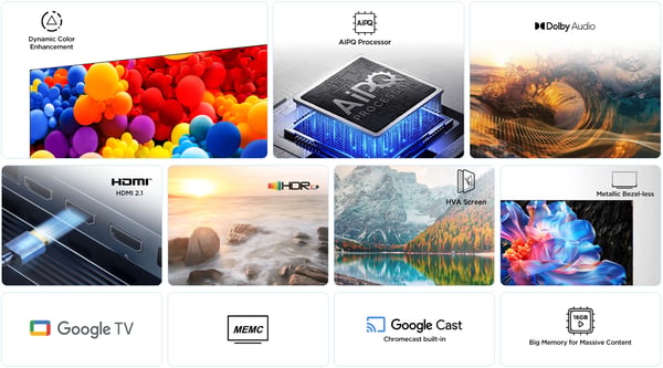 TCL 55" P6K 4K LED Google TV