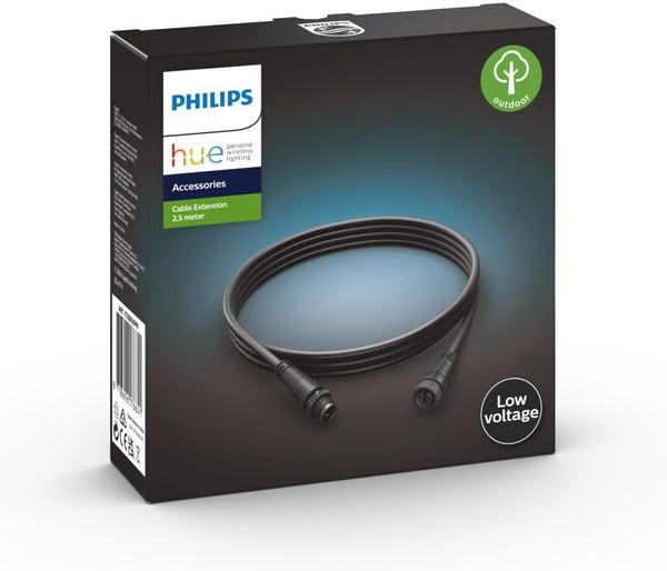 Philips HUE Outdoor forlængelseskabel, 2,5 m, sort
