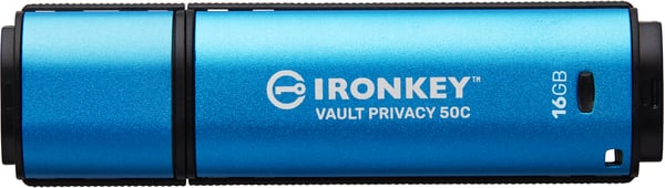 Kingston IronKey Vault Privacy 50C 16 Gt USBC hukommelsesstik