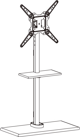 Mozi Monolith - golvväska 23"-55" skärmar, vit
