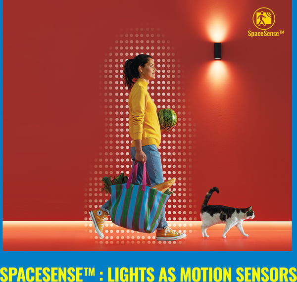 WiZ SuperSlim loftlampe, rund, sort, WiFi, 32 W, RGB, 2200-6500 K, 3750 lm