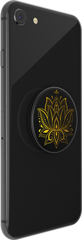 PopSockets PopGrip holder, Golden Prana Black