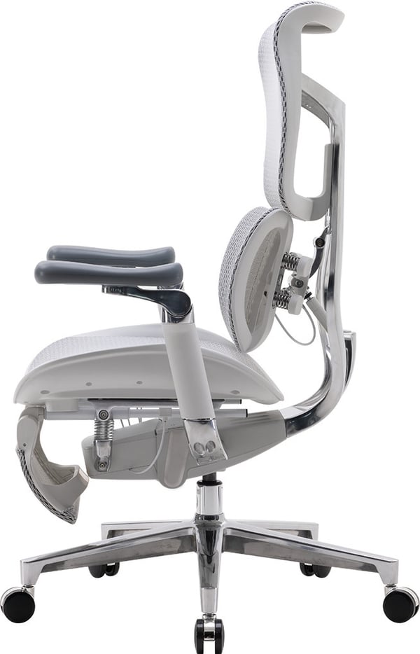 Sihoo Doro S300 - ergonomisk kontorsstol med fotstöd, vit