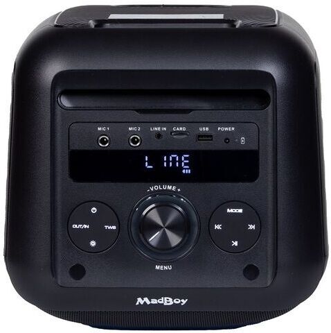 MadBoy TOTAL S batteridriven karaokenhet med trådlösa mikrofoner