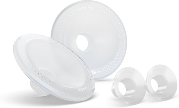 Philips Avent SCF552/11 Handsfree bröstvårtskydd + insatser för bröstvårtskydd för stora bröst