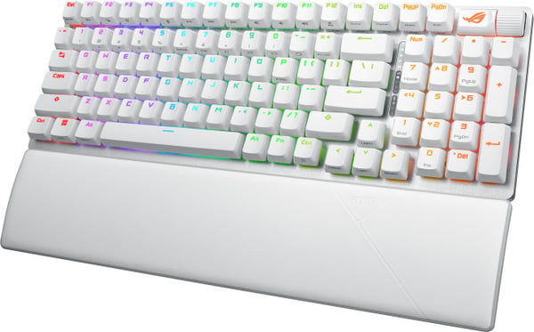 Asus ROG Strix Scope II 96 trådlöst gamingtangentbord, vit