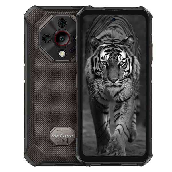 Ulefone Armor X16 telefon, 128/6 GB, svart / mörkbrun