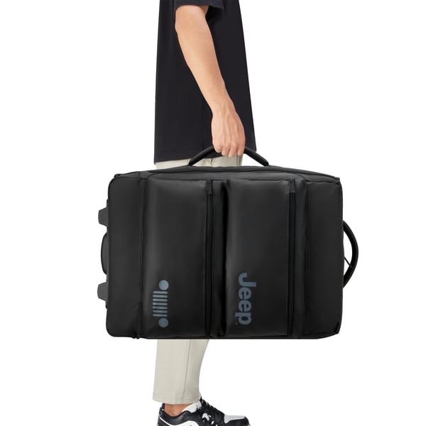 Delsey Jeep JS006B Trolley Duffle resväska, 55 cm, svart