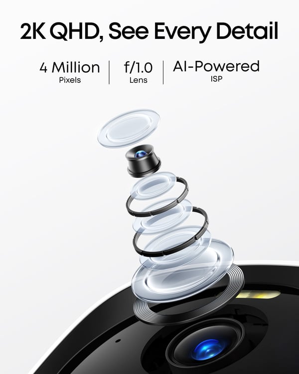 Anker eufyCam E40 övervakningskamerasystem, 2 kameror + HomeBase 2 hub