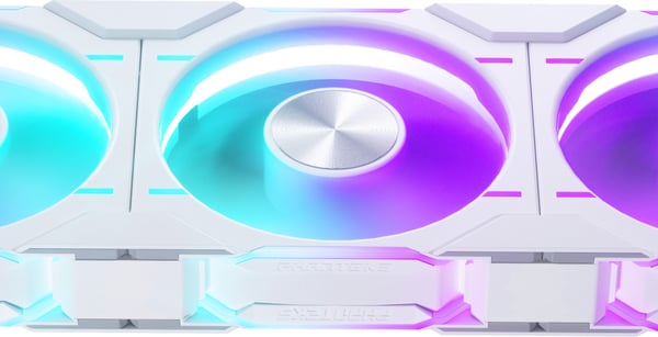 Phanteks D30-120 D-RGB PWM ventilator, hvid, 120 mm, 3 stk.