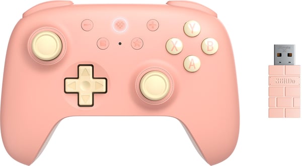 8BitDo Ultimate 2C Wireless Pad - trådlös spelkontroll, persika, PC / Android