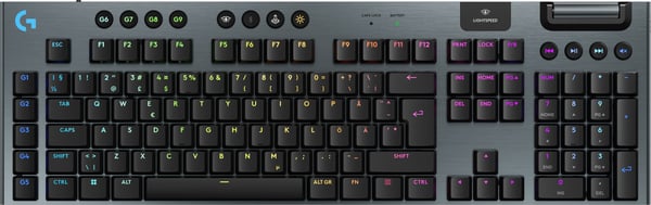 Logitech G915 X LIGHTSPEED -lågprofils gamingtangentbord, Tactile-knappar, svart