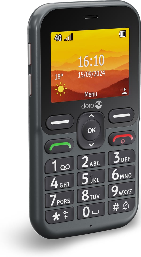 Doro Leva L11 -grundtelefon, svart