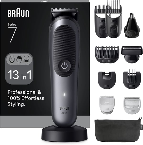 Braun All-in-One Series 7 multifunktionstrimmer, AIO7560, grå
