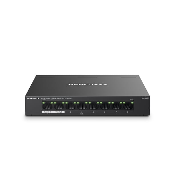 Mercusys MS108GP - 7-portars PoE+ switch
