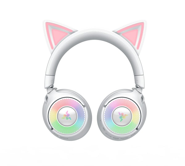 Razer Kraken Kitty V3 Pro spelhörlurar, vit