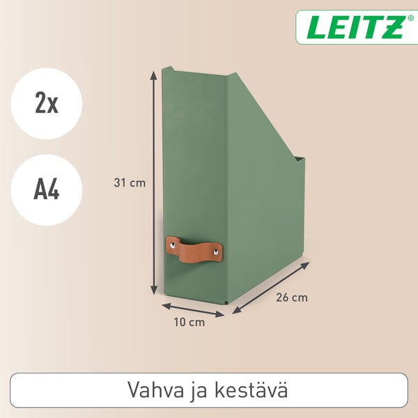 Leitz Puro tidskriftssamlare, 2 st, grön