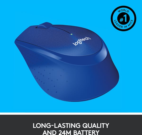Logitech M330 Silent Plus -mus, blå
