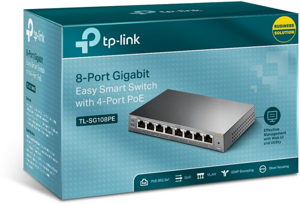 TP-LINK TL-SG108PE - 8-portars switch