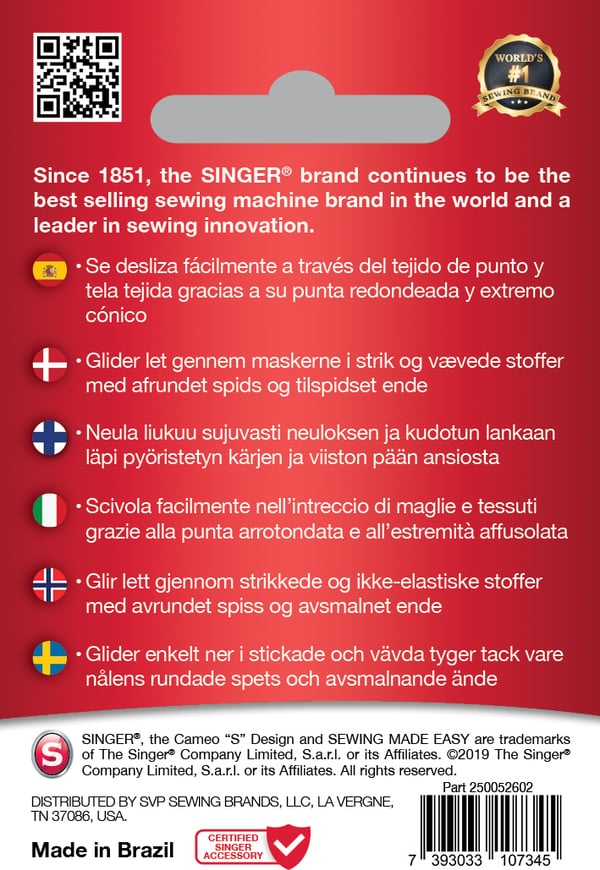 Singer universalnålesæt 5 stk