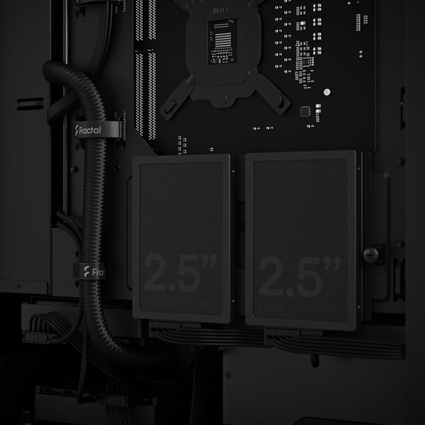 Fractal Design Pop Mini Silent Black Mini-ITX-kabinet, sort