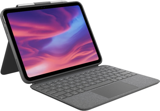 Logitech Combo Touch -tangentbord/fodral för 10:e generationens iPad