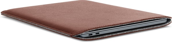 Woolnut lædertaske - beskyttelsesetui til 13" MacBook Pro & Air, cognac