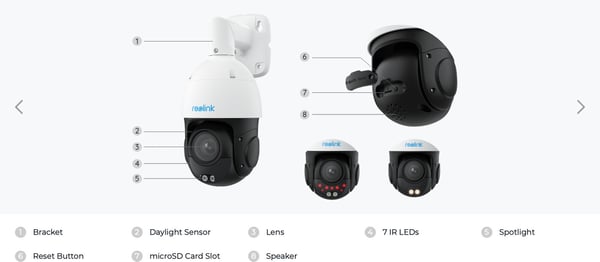 Reolink RLC-823S2 PoE+ övervakningskamera för inomhus- och utomhusbruk