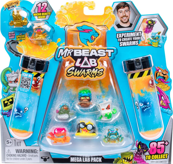 MrBeast Lab Swarms Atomic Mega Lab S2 – 12 figurer, sortiment