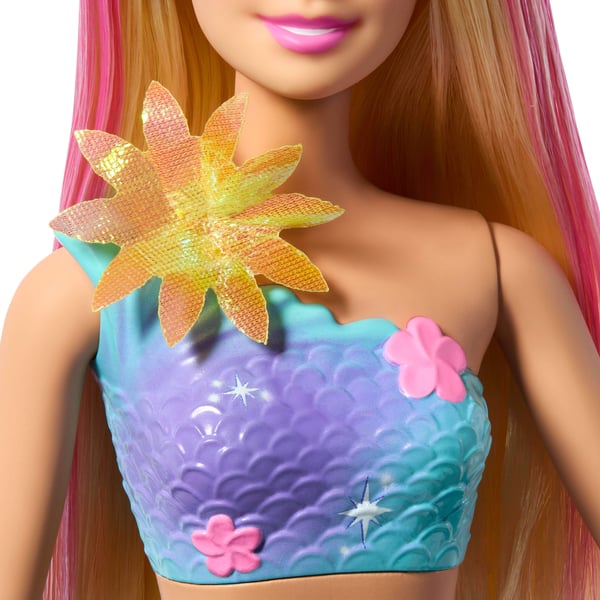 Barbie Blommande Sjöjungfru mode-docka, lila