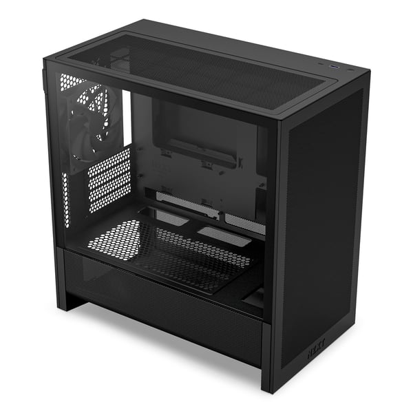 NZXT H3 Flow (2025) Micro-ATX-chassi, svart