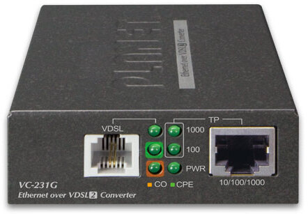 PLANET VC-231G, Ethernet - VDSL2 -medieomvandlare